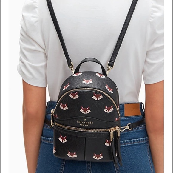 Kate Spade Out of The Woods Fox Mini Backpack NEW - Picture 2 of 15